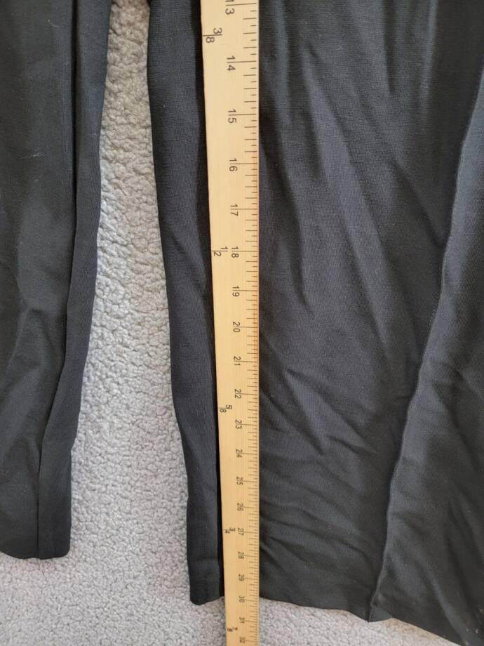 Calvin Klein Plus High-Rise Faux Leather-Waist Pants Women's 20W Black Solid