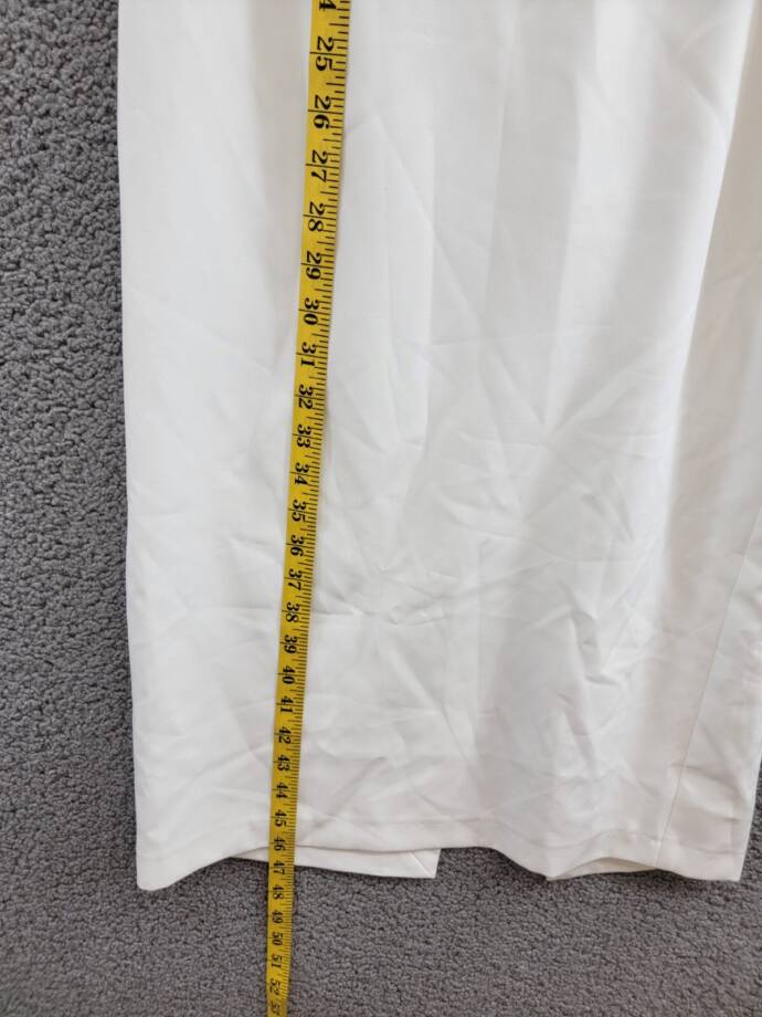 French Connection Echo Crepe Strapless Midi Dress Women's 6 White Back Zipped