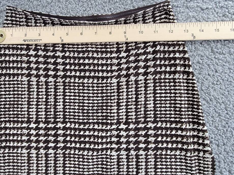 Norma Kamali Side Slit Mini Skirt Women's XS/29 Chocolate Glenn Pull On