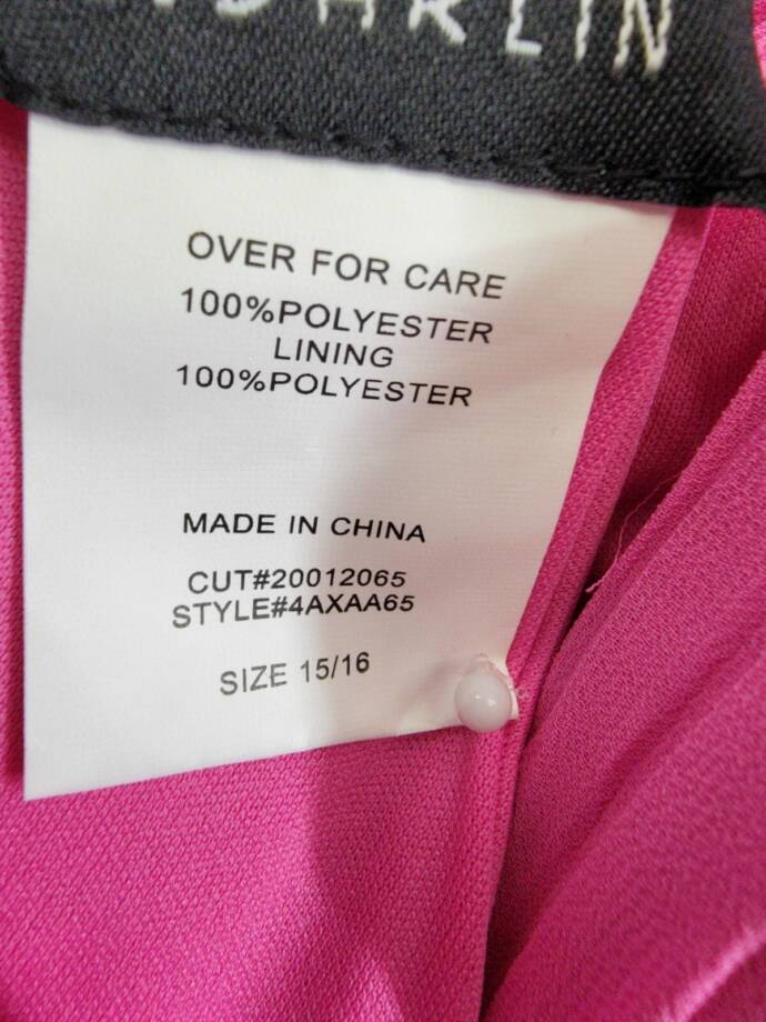 B. Darlin Ruffled Lace-Up-Back Gown Juniors 15/16 Bubblegum Sleeveless Back Zip
