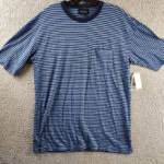 Velvet by Graham & Spencer Jeremy Pocket Tee Men's S Billow Striped Pullover S/S