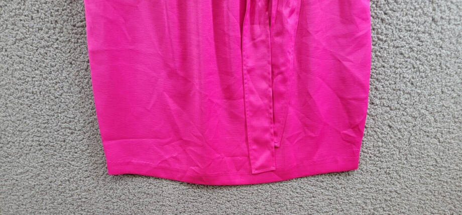 Jessica Howard Sleeveless Tie-Waist Wrap Dress Women's 10 Magenta Vneck Pullover