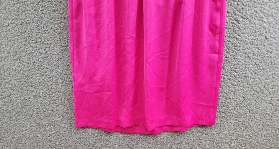 Jessica Howard Sleeveless Tie-Waist Wrap Dress Women's 10 Magenta Vneck Pullover