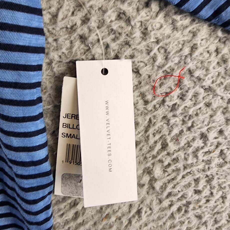 Velvet by Graham & Spencer Jeremy Pocket Tee Men's S Billow Striped Pullover S/S