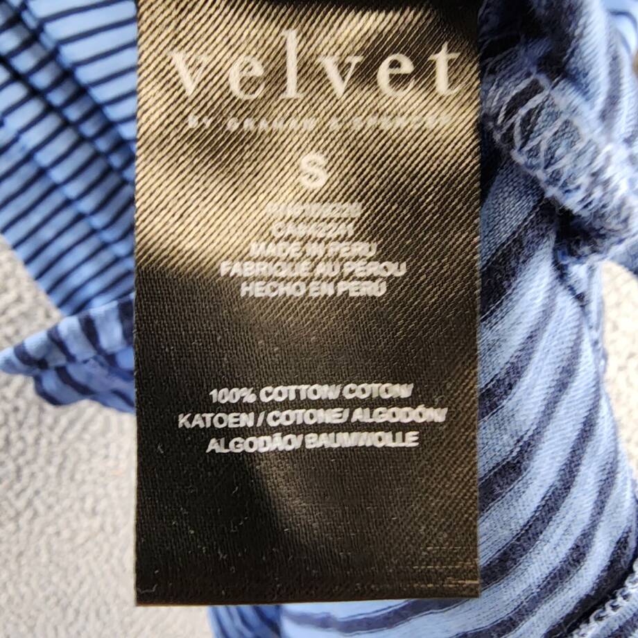 Velvet by Graham & Spencer Jeremy Pocket Tee Men's S Billow Striped Pullover S/S