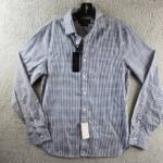 The Men's Store at Bloomingdale's Stretch Slim Fit Button Up Shirt Men's S Blue`