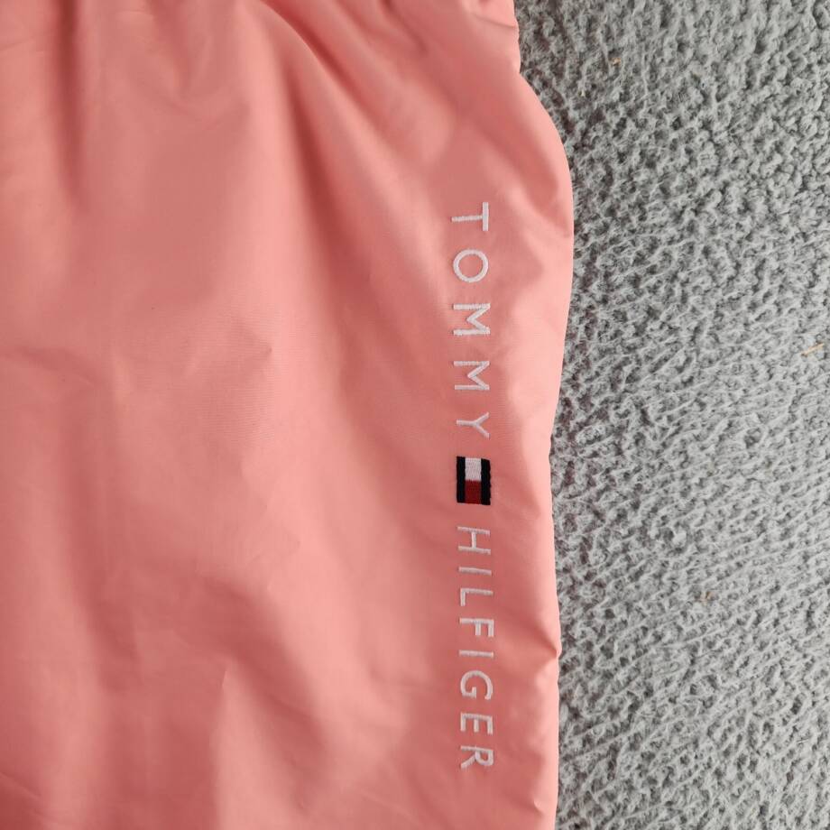 Tommy Hilfiger Drawstring Logo 7" Swim Trunks Men's XXL Summer Peach