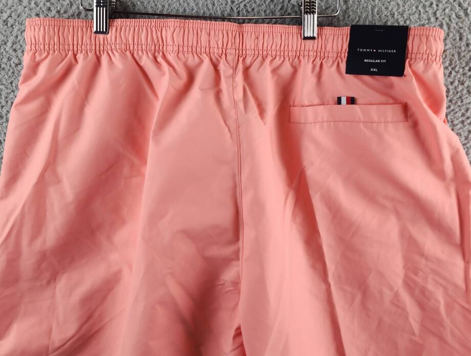 Tommy Hilfiger Drawstring Logo 7" Swim Trunks Men's XXL Summer Peach