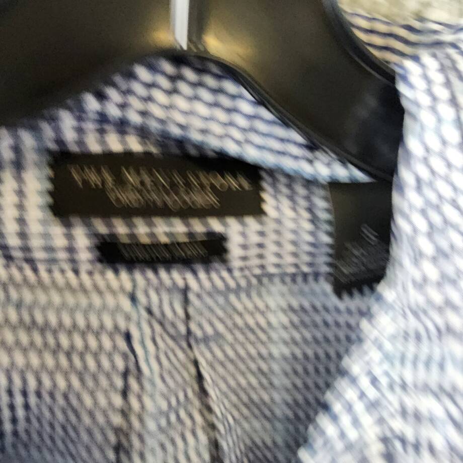 The Men's Store at Bloomingdale's Stretch Slim Fit Button Up Shirt Men's S Blue`