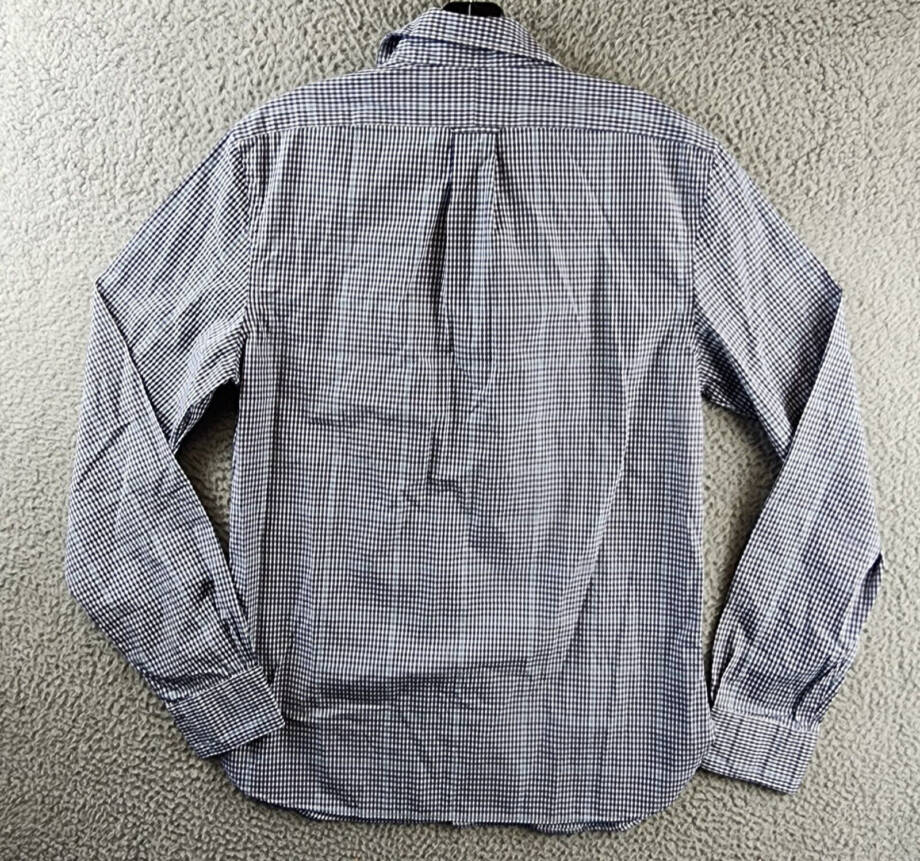 The Men's Store at Bloomingdale's Stretch Slim Fit Button Up Shirt Men's S Blue`