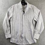 The Men's Store at Bloomingdale's Dress Shirt Men's 32-33/15 Purple Multi L/S +