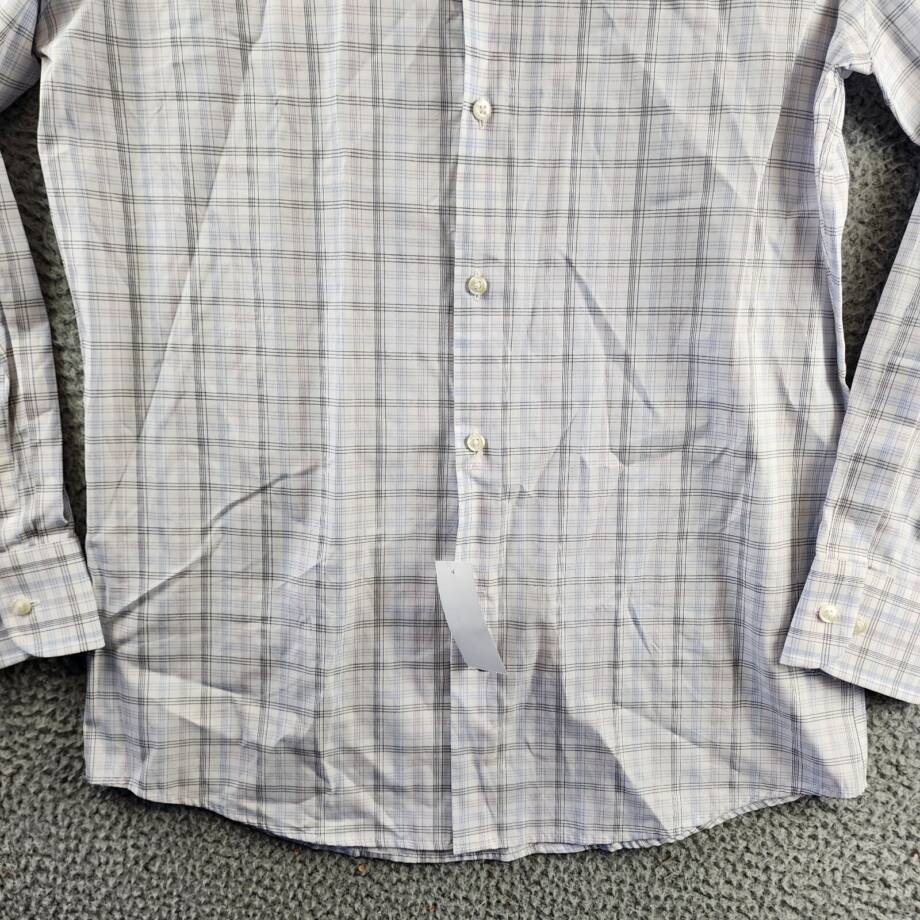 The Men's Store at Bloomingdale's Dress Shirt Men's 32-33/15 Purple Multi L/S +