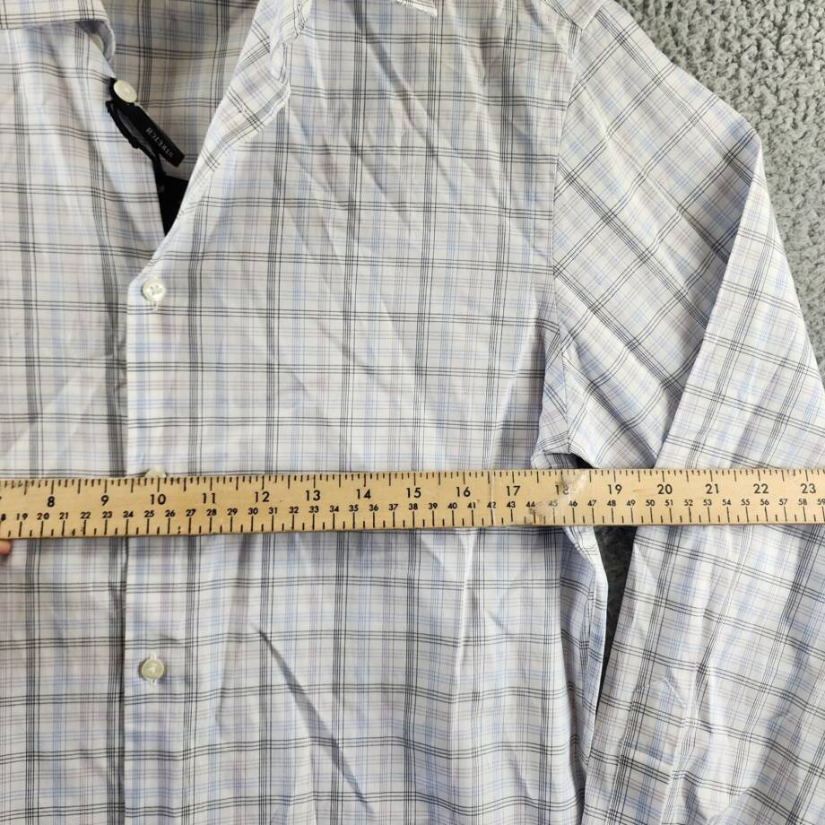 The Men's Store at Bloomingdale's Dress Shirt Men's 32-33/15 Purple Multi L/S +