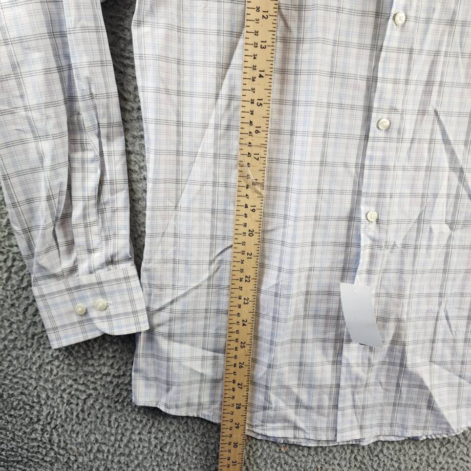 The Men's Store at Bloomingdale's Dress Shirt Men's 32-33/15 Purple Multi L/S +
