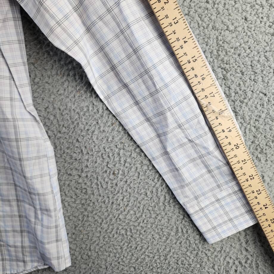 The Men's Store at Bloomingdale's Dress Shirt Men's 32-33/15 Purple Multi L/S +