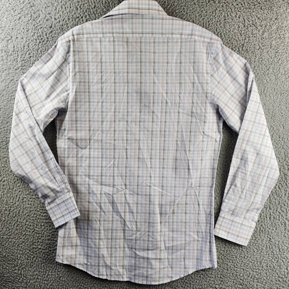 The Men's Store at Bloomingdale's Dress Shirt Men's 32-33/15 Purple Multi L/S +