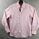 The Men's Store at Bloomingdale's Dobby Stretch Dress Shirt Men's 34-35/16 Pink+