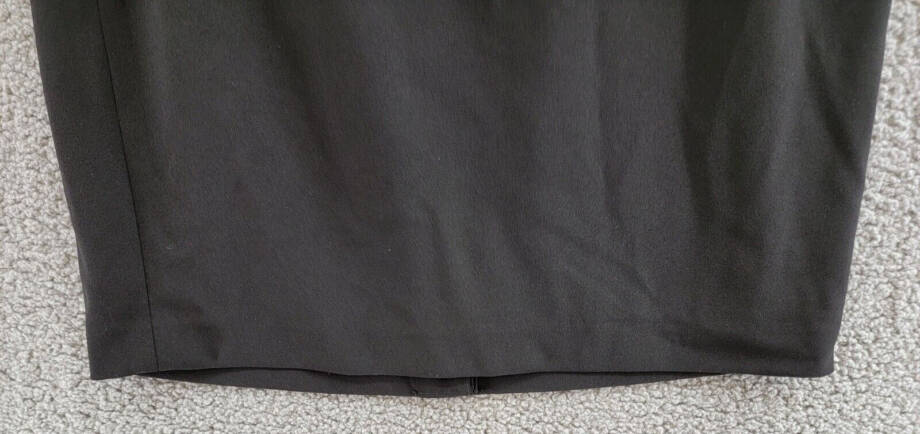 Calvin Klein Scuba Crepe Pencil Skirt Women's 12 Black Solid Back Zip Closure