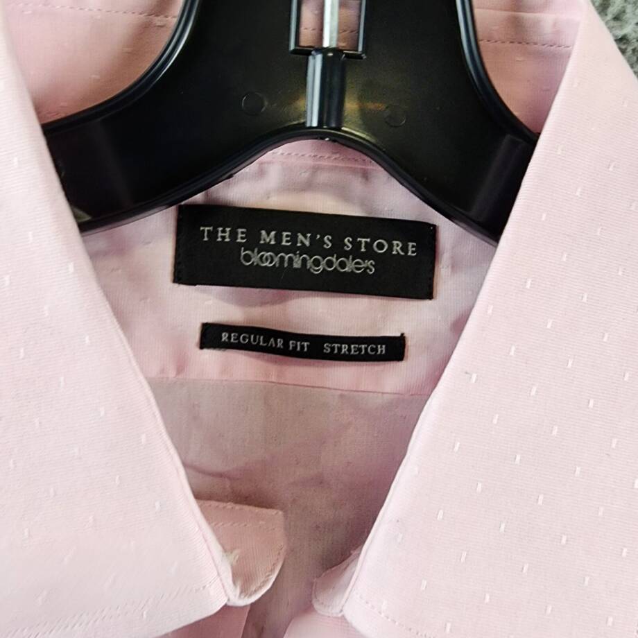 The Men's Store at Bloomingdale's Dobby Stretch Dress Shirt Men's 34-35/16 Pink+