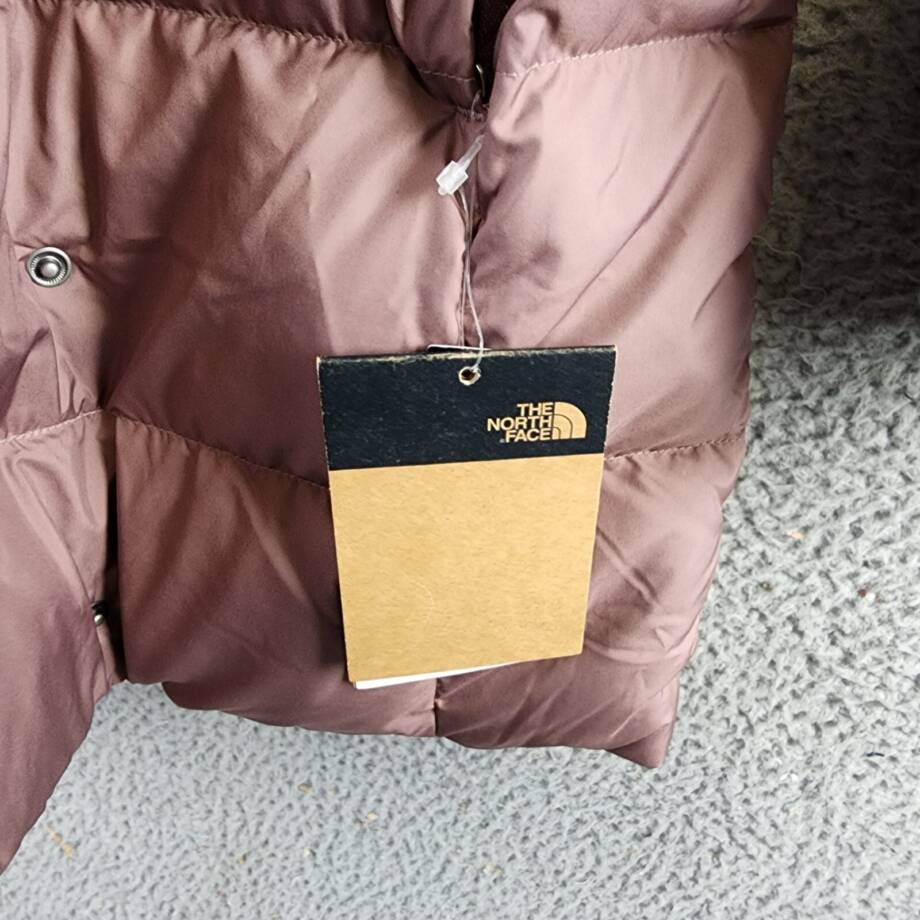 The North Face New Dealio Down Parka Women's XS Twilight Mauve Zip/Snap Closure