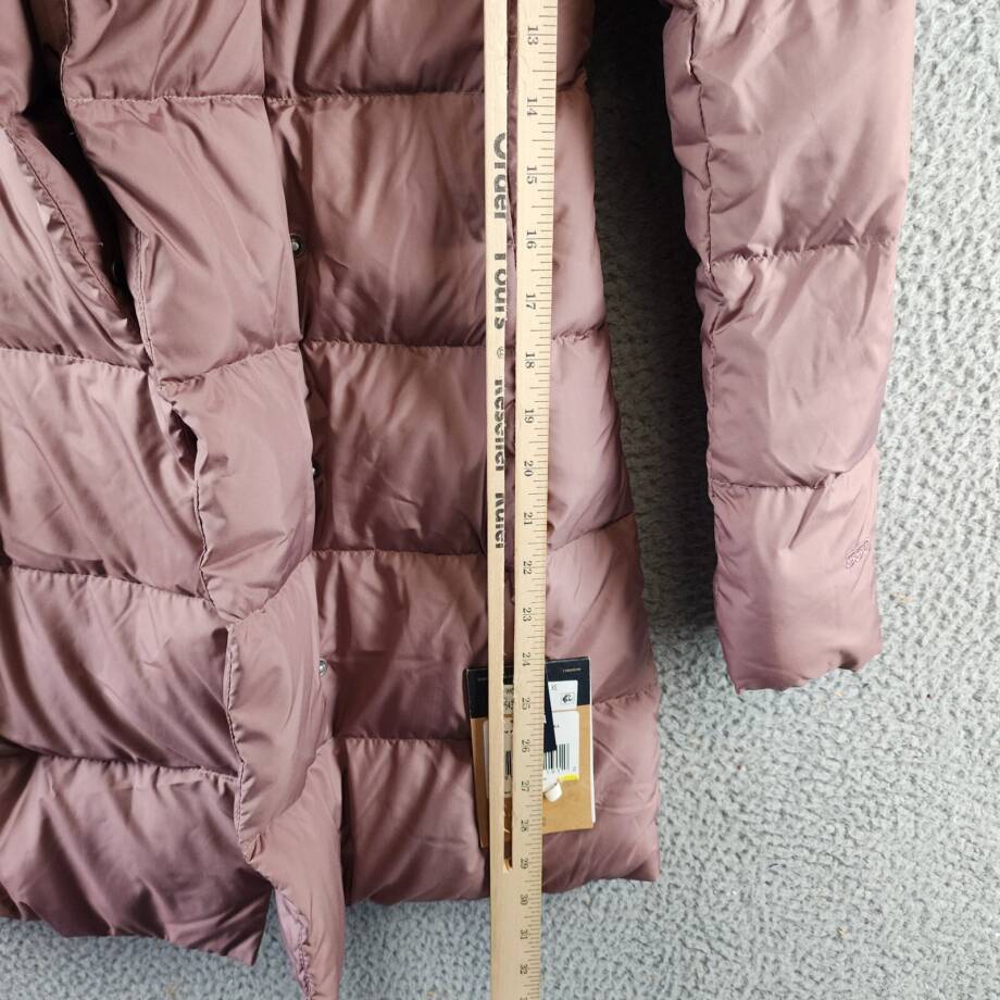 The North Face New Dealio Down Parka Women's XS Twilight Mauve Zip/Snap Closure