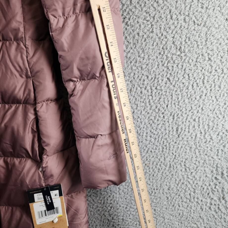 The North Face New Dealio Down Parka Women's XS Twilight Mauve Zip/Snap Closure