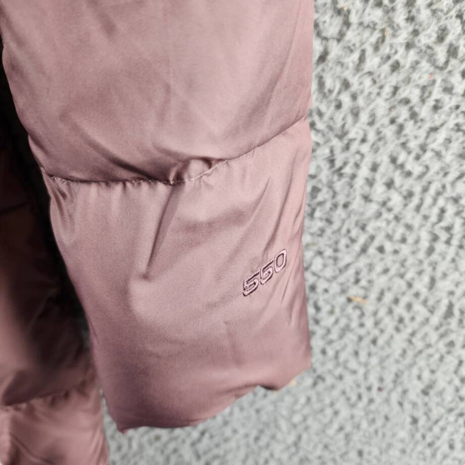 The North Face New Dealio Down Parka Women's XS Twilight Mauve Zip/Snap Closure