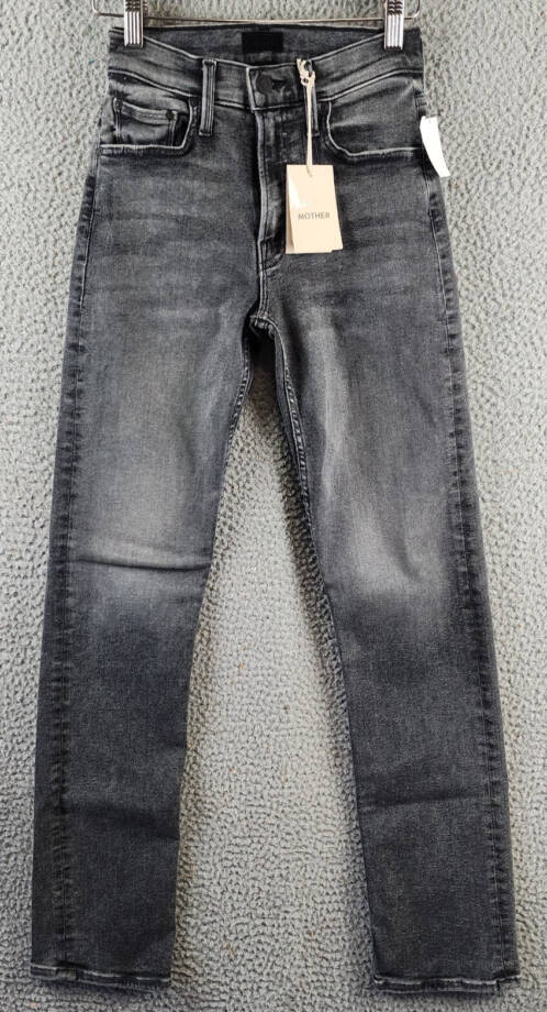 MOTHER The Mid Rise Rider Skimp Jeans Women's 23 I Hate Snakes Button Closure