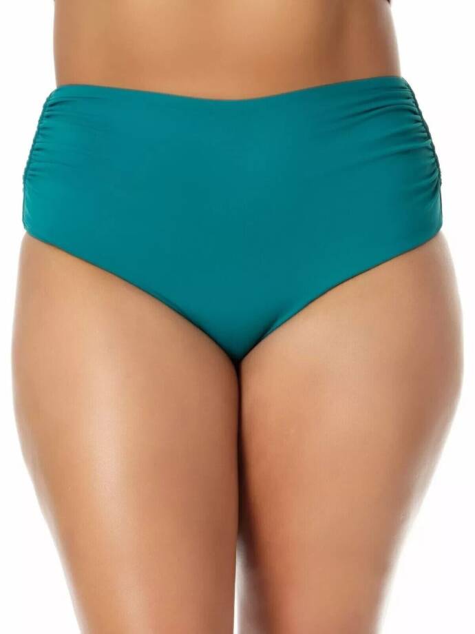 Anne Cole Plus Size Live In Color High-Waist Swim Bottoms Womens 16W Ocean Green