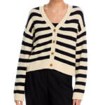 Velvet by Graham & Spencer Cashmere Blend Elodie Cardigan Women's XS Cream/Black