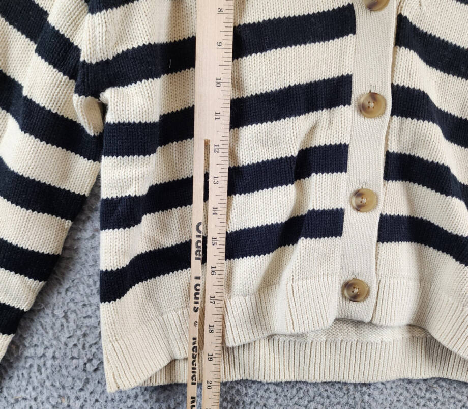 Velvet by Graham & Spencer Cashmere Blend Elodie Cardigan Women's XS Cream/Black