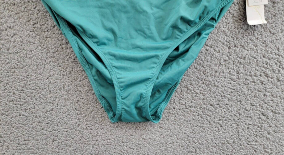 Anne Cole Plus Size Live In Color High-Waist Swim Bottoms Womens 16W Ocean Green