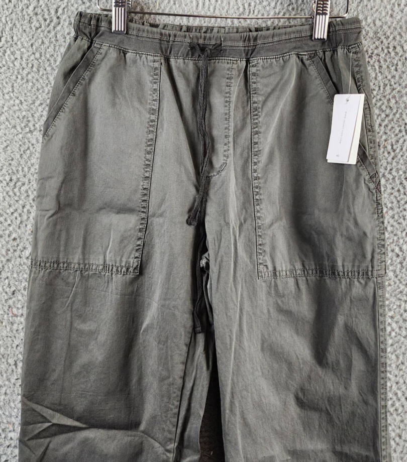 Velvet by Graham & Spencer Misty Drawstring Pants Women's XS Tundra Grey Pull-On