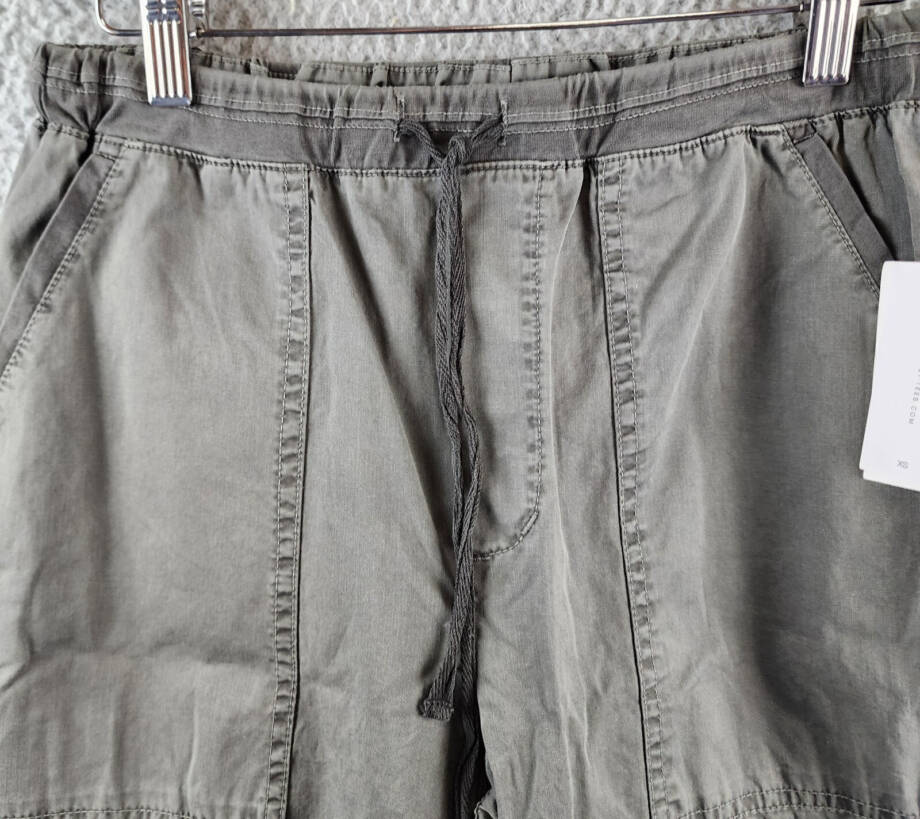 Velvet by Graham & Spencer Misty Drawstring Pants Women's XS Tundra Grey Pull-On