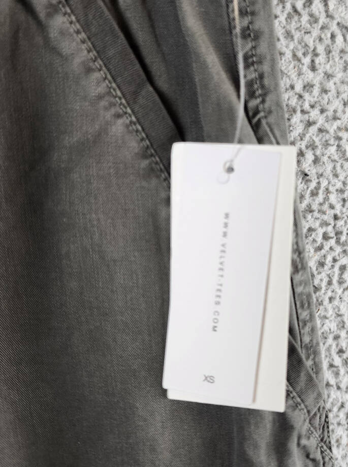 Velvet by Graham & Spencer Misty Drawstring Pants Women's XS Tundra Grey Pull-On