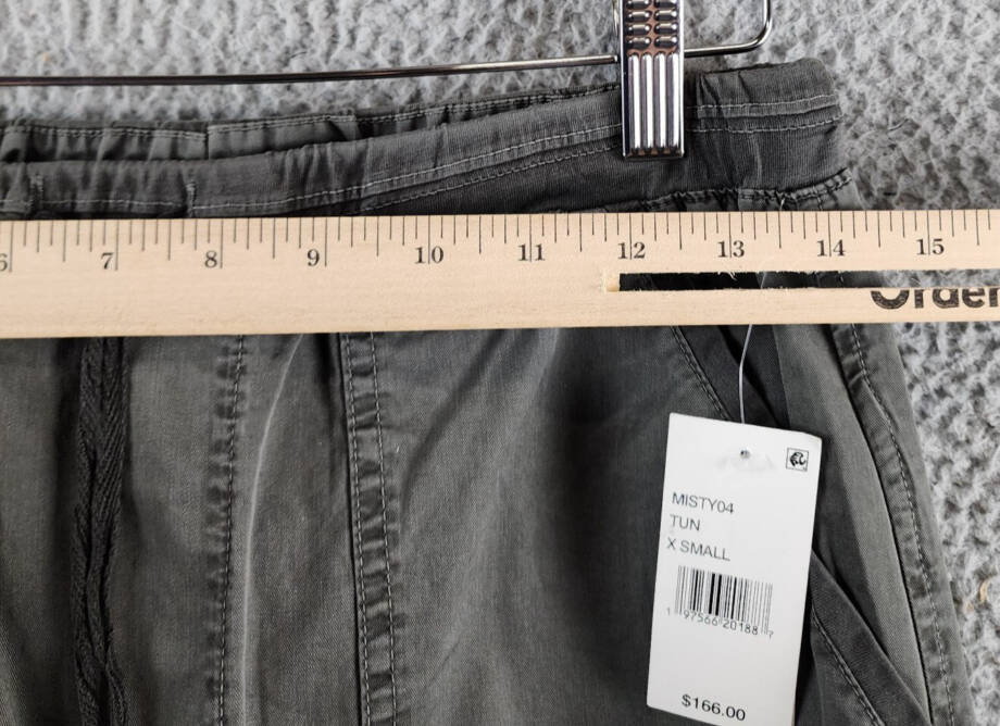 Velvet by Graham & Spencer Misty Drawstring Pants Women's XS Tundra Grey Pull-On
