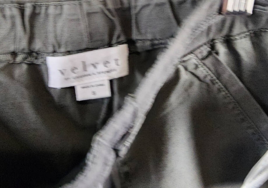 Velvet by Graham & Spencer Misty Drawstring Pants Women's S Tundra Grey Pull-On~
