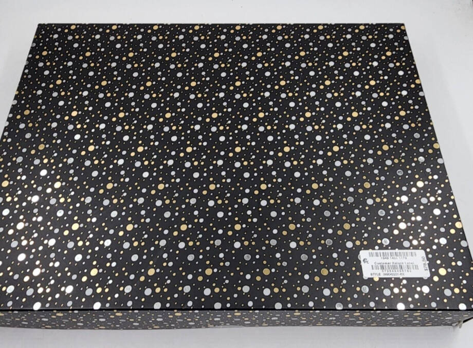 INC International Concepts Glitter Beanie & Glove Set Women's One Size Black