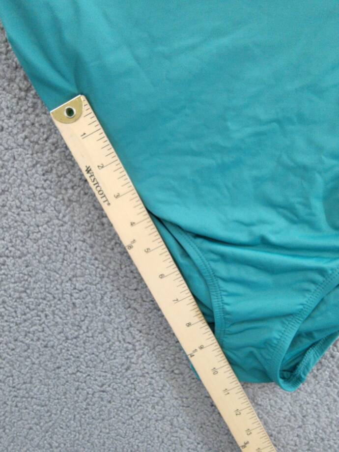 Anne Cole Plus Size Live In Color High-Waist Swim Bottoms Womens 16W Ocean Green