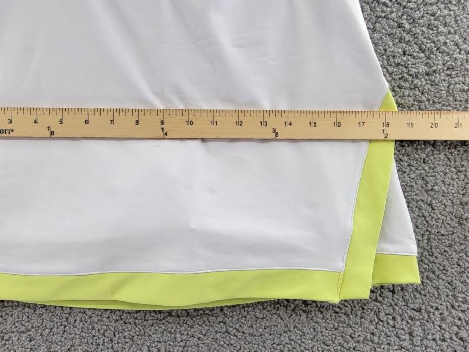 Aqua Athletic Contrast Trim Pull On Skort Women's XS White/Celery Pull On Style