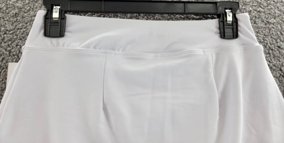 Aqua Athletic Contrast Trim Pull On Skort Women's XS White/Celery Pull On Style