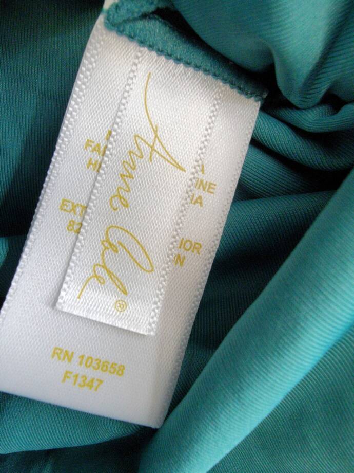 Anne Cole Plus Size Live In Color High-Waist Swim Bottoms Womens 16W Ocean Green