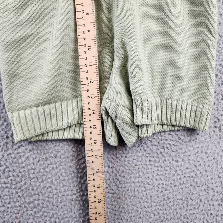 Charlie Holiday Blanche Knit Shorts Women's 4 Sage Ribbed Hem Elastic Waist