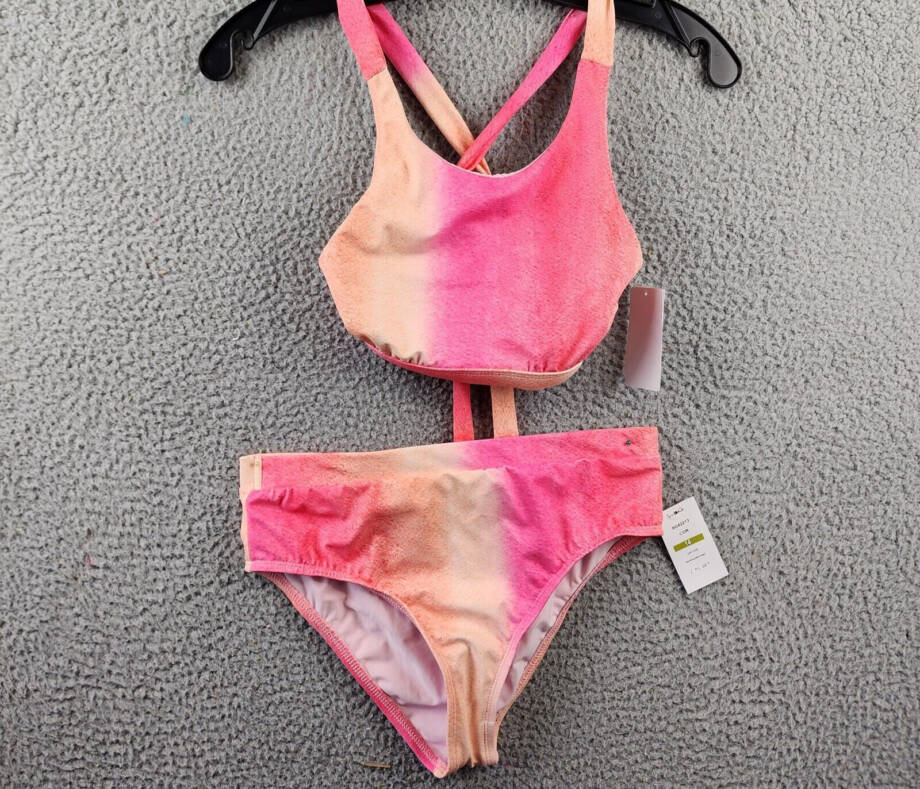 Splendid Dip Dye Scoop Neck Two Piece Swimsuit Girls' 14 Aloha Pullover/Pull On