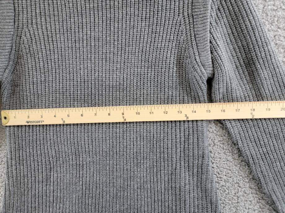 WAYF Lombard Knit Sweater Dress Women's S Heather Grey Pullover Mock Neck Lined