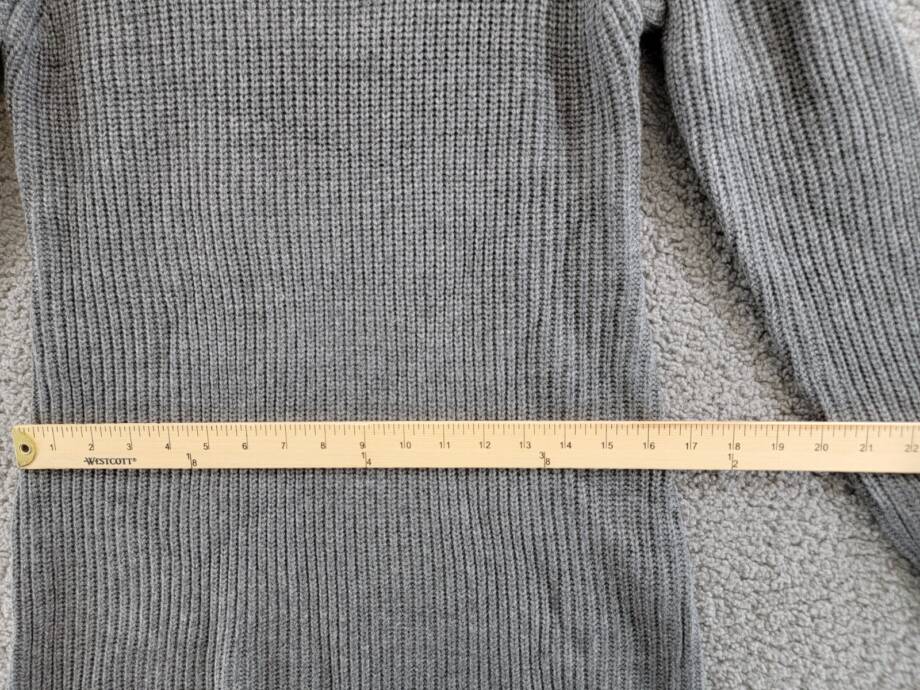 WAYF Lombard Knit Sweater Dress Women's S Heather Grey Pullover Mock Neck Lined