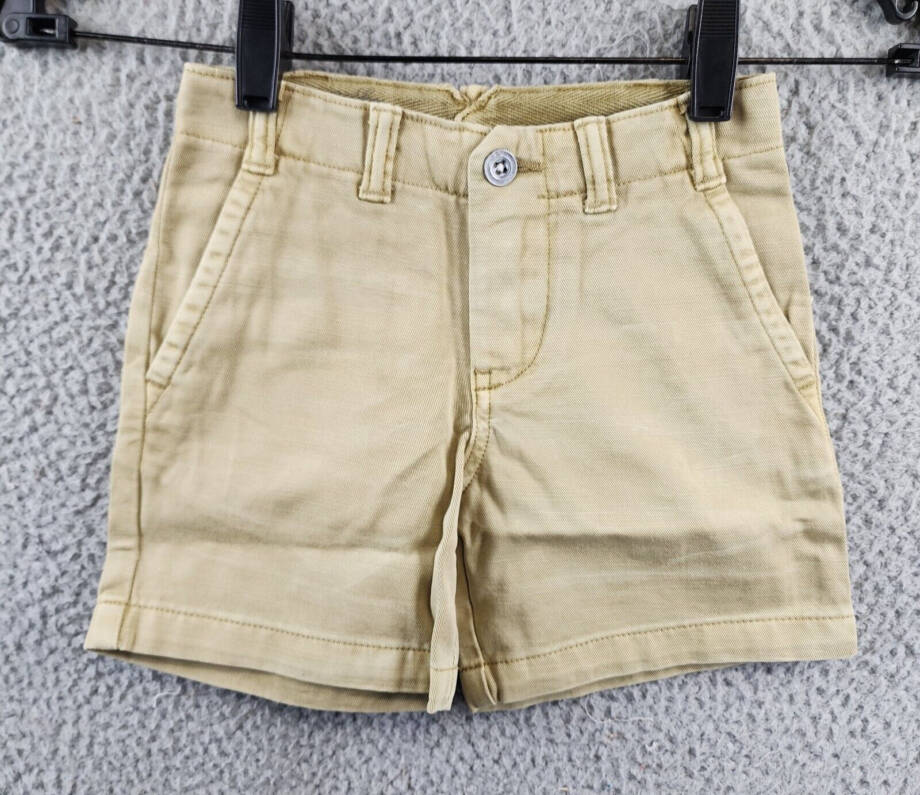 Polo Ralph Lauren Casual Shorts Girls 3 Beige Zip Fly Button Closure Belt Loop