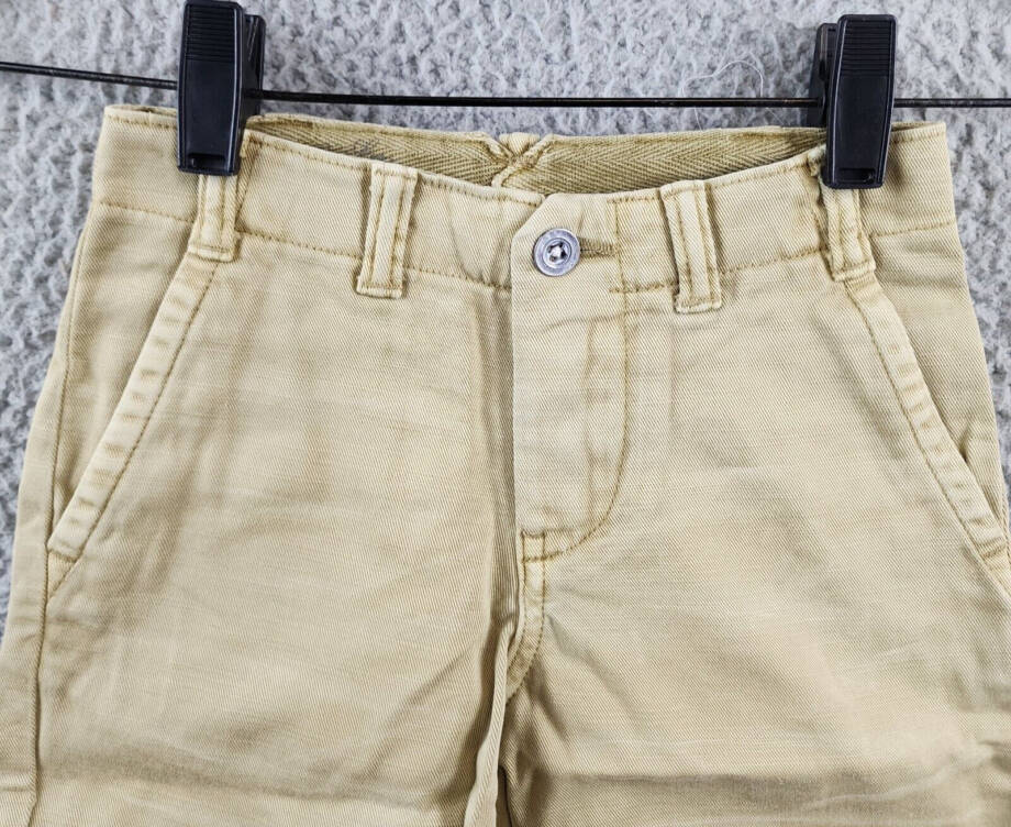 Polo Ralph Lauren Casual Shorts Girls 3 Beige Zip Fly Button Closure Belt Loop