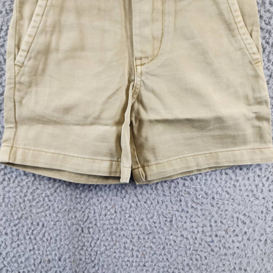 Polo Ralph Lauren Casual Shorts Girls 3 Beige Zip Fly Button Closure Belt Loop
