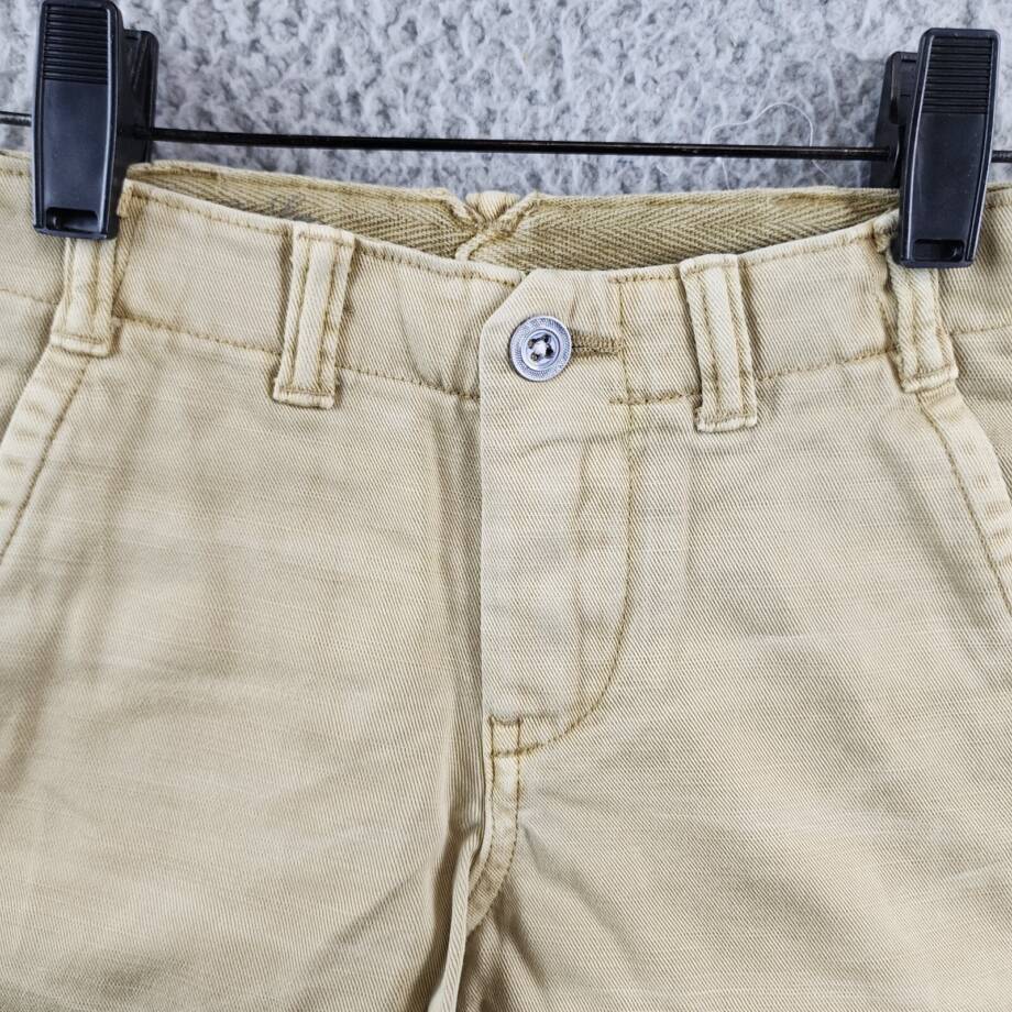 Polo Ralph Lauren Casual Shorts Girls 3 Beige Zip Fly Button Closure Belt Loop